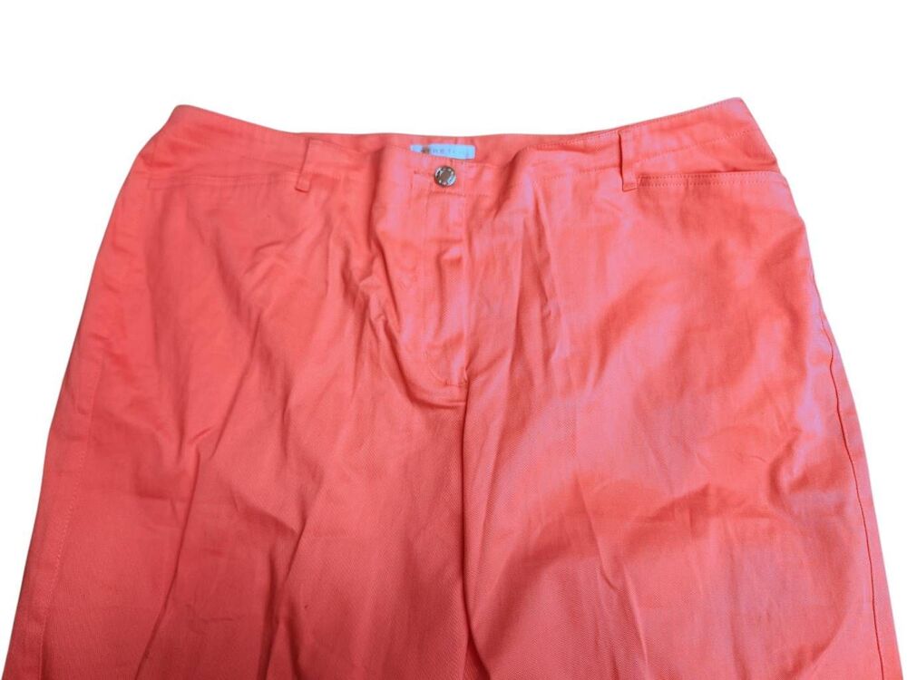 Pink Rhinestone Butterfly Ankle Whimsical Stretch Comfort Crop Capri Pants NEW! - Picture 4 of 13